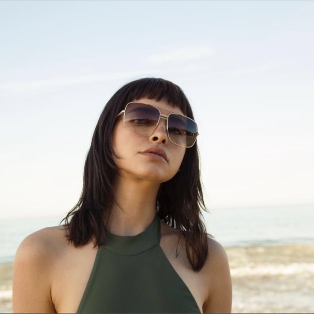 Celine Sunglasses with Black Frames and Gold Details